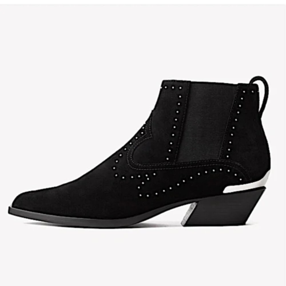 NEW Rag & Bone WESTIN BOOT Black Suede Studded New in Box